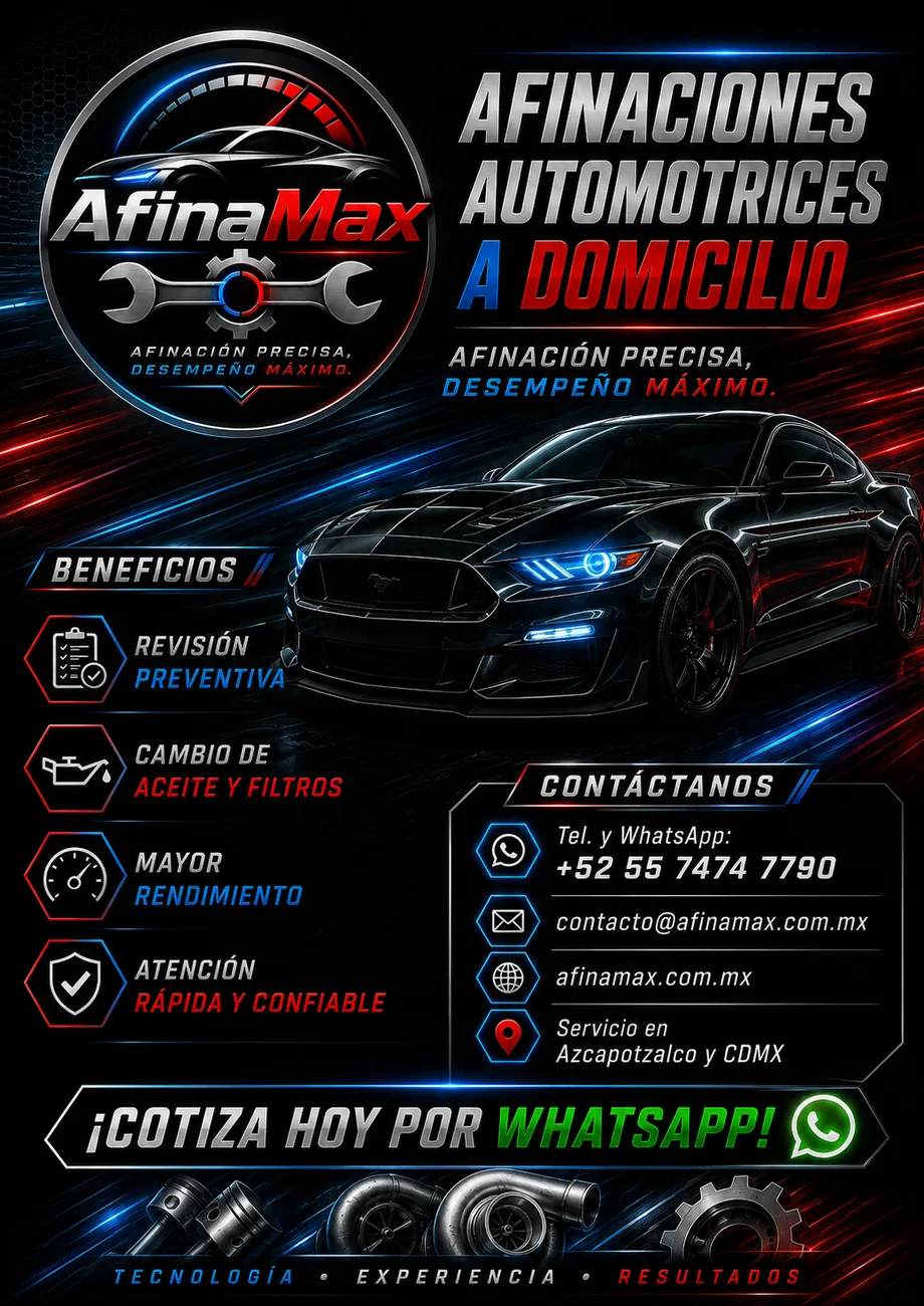 Afinaciones automotrices a domicilio AfinaMax